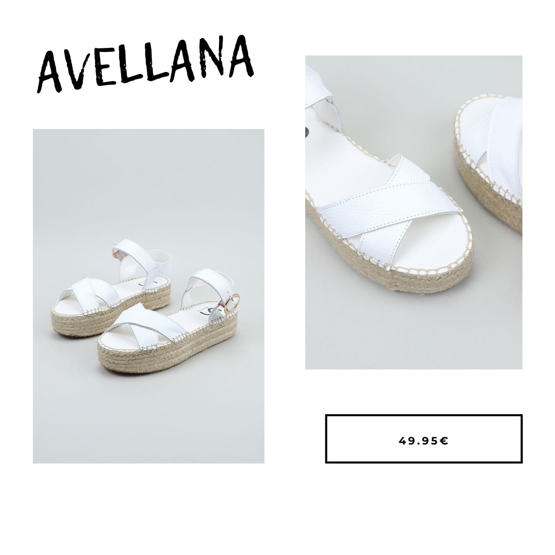 Ver sandalias blancas Avellana