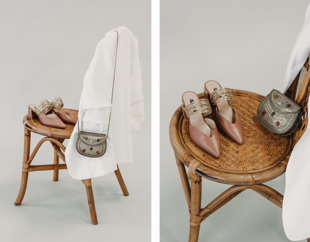 zapatos de tacon destalonado mule looks invitada blazer blanco